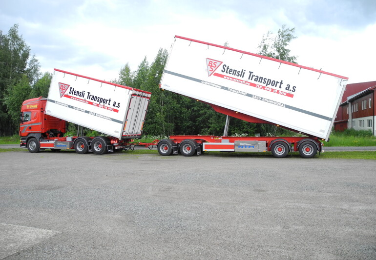 Tipper body with lifting side image